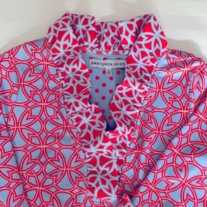 Gretchen Scott Ruffle Neck Dress